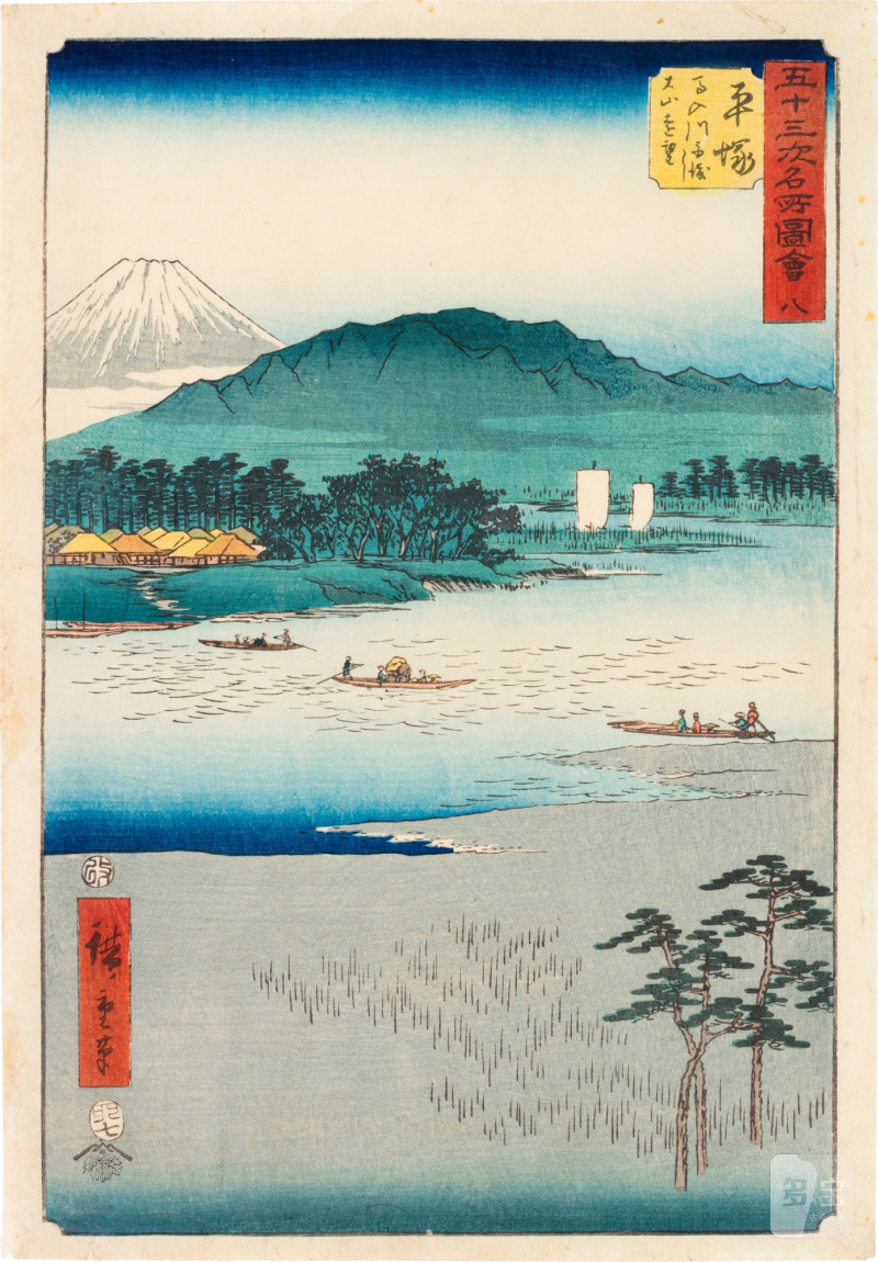 Utagawa Hiroshige (1797-1858) | The complete set of Famous Sights of the Fifty-three Stations (Gojusan tsugi meisho zue), also known as the Vertical Tokaido | Edo period, 19th century - 图21